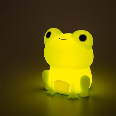 Varžu lampa pie gultas